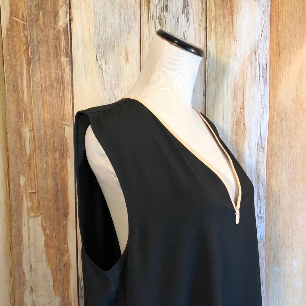 Coach Black Vachetta Sleeveless Shift Dress L NWT! - Picture 4 of 6